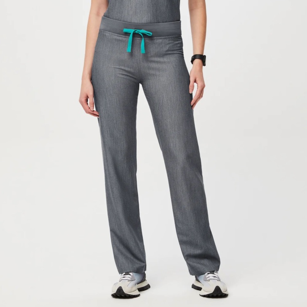 FIGS Livingston Basic Scrub Pants Graphite Gray 2XL Petite
